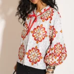 White Puff Sleeve Jacket