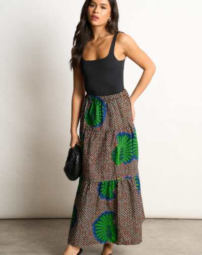 Freda Tiered Maxi Skirt