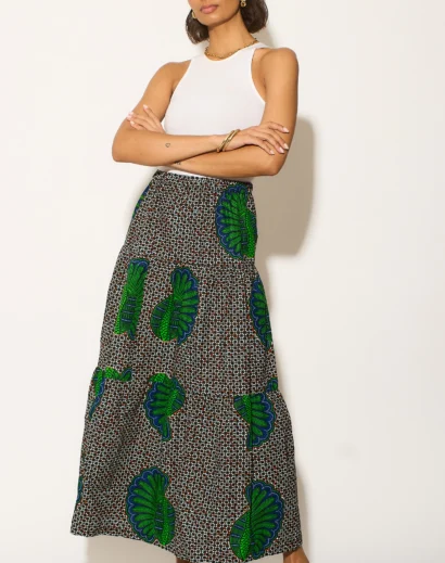 Freda Tiered Maxi Skirt