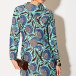 Ella Floral Print High Neck Dress