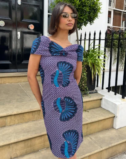 Amy Blue Bardot Mini Dress